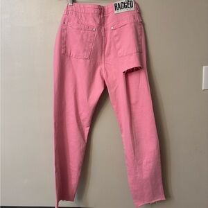 The Ragged priest Women's Straight Leg Jeans in Pink